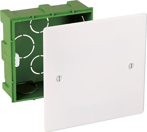 Eur'Ohm - Boîte de dérivation à sceller pour murs maçonnés - 90 x 90 x 40 mm
