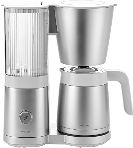 ZWILLING Enfinigy Drip Coffee Maker with Thermo Carafe 10 Cup, Awarded the SCA Golden Cup Standard, Silver