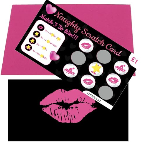 Naughty Valentines Gift For Him Valentines Day Scratch Card Scratchcards Gifts For Men Valentine Gift For Husband Valentines Day gift For Boyfriend Partner (BlowJ**)