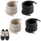 WZWZO 2 Paia Acci Corda per Air Force 1, Lacci Corda 8mm, Lacci per Air Force 1, Rope Laces per A ir F orce 1, L acci Lanvin per Scarpe Da Ginnastica Scarpe Da Corsa S carpe Sportive (Nero+Beige)