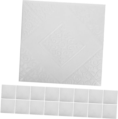 MAGICLULU 50piezas Calcomanías De Ladrillo Paneles Decoración De Pared Resistente Al Agua Fácil De Aplicar