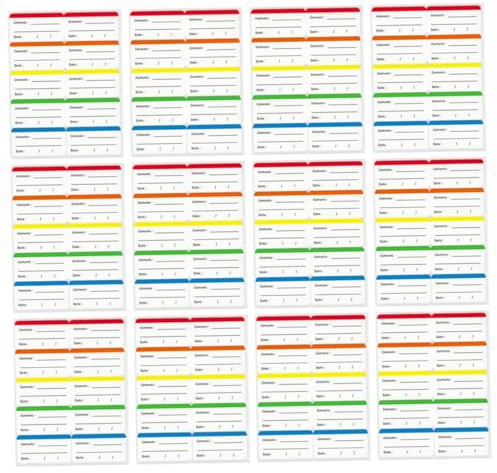 Uonlytech Food Storage Labels 300pcs Freezer Writable Food Date Stickers Waterproof Refrigerator Labels for Containers Kitchen Organization