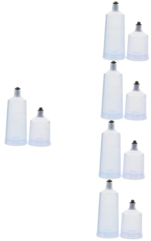 DIYEAH 10 Pezzi Bottiglie Vernice Vuote per Aerografo Resistenti e Sostituibili per Modellismo Decorazione Torte Unghie e Trucco Compatibili con e Alimentazione Inferiore
