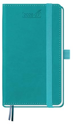 BEZEND Agenda 2026 2027 Settimanale Tascabile A6 15,5 x 9 cm
