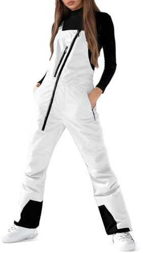 Genérico Pantalon Nieve Mujer Pantalones De Esquí Baggy Pantalon Esqui Mujer Ropa Ski Impermeable Cálidos con Multibolsillos Pantalones Nieve Mujeres Resistentes Exterior Pantalón