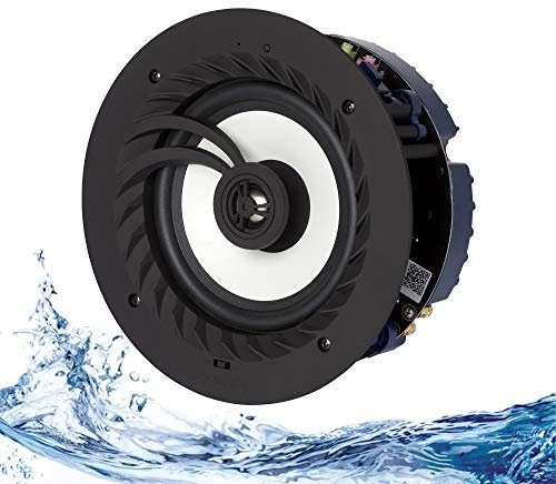 LITHEAUDIO All-In-One 6.5 Bluetooth Speaker Pair (Master & Passive - 03201), 50W RMS Class D Amplifier, Voice Control, Perfect for Kitchens, Living Rooms & Bedrooms