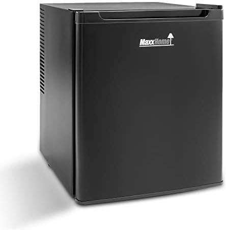 MaxxHome Mini Frigo de chambre - Mini réfrigérateur - Mini Bar Thermoélectrique et Autonome Réfrigérateur de table avec fonctionnement silencieux - Thermoélectrique, 240 V, Noir, 42L