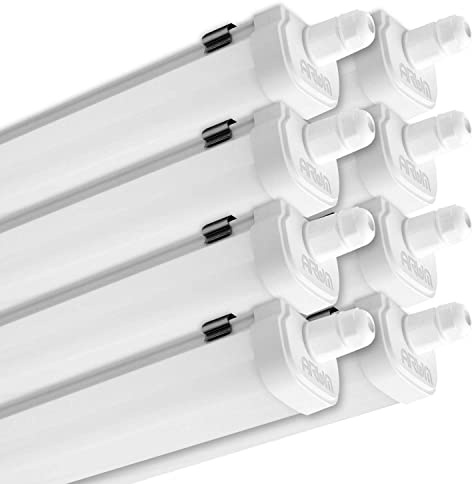 Arum LIGHTING - Lot de 8 Réglettes LED Étanches PANAMA, 120 cm, 40W (4500 Lm), Blanc Neutre 4000K, Étanche IP65, Interconnectables, Luminaire Puissant pour Garage et Atelier