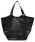 NICOLE & DORIS Frauen Tasche Groß Schultertasche Shopper Weiche Ledertasche Leichte Tote Tasche Hobo Handtasche Gross Umhängetasche Faltbare Tragetasche Schwarz