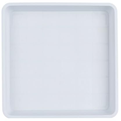 Paquete de 4 platillos cuadrados de plástico para plantas de 22.2 mm, adornos de jardín para el hogar, platillos cuadrados de plástico, bandejas de goteo extragrandes, bandeja para macetas de jardín