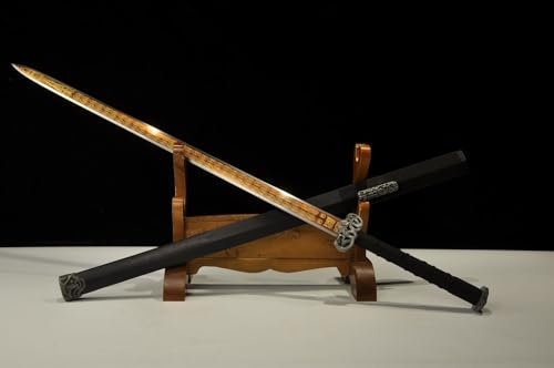 TEERMA 42 Zoll China Handmade Schwert aus Hohem Mangan Stahl scharfes und echtes Katana China Schwert LG001