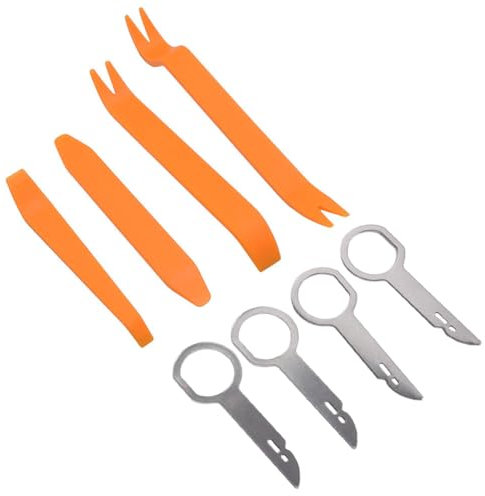 WeddHuis 6pcs Set di Strumenti a Leva per Auto, Kit di Smontaggio Interni, Attrezzi per Pannelli Porta e Rivestimenti, Cunei Clip per Modanature, Strumenti per Riparazione Interni Veicoli