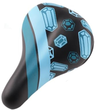 kowaku Kids Bike Saddle, Children Bicycle Seat, Boys Girls Shock Absorption Parts Child Bike Seat Bicycle Saddle for Outdoor Biking, Blue