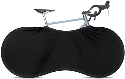 Hejo Telo Copri Bicicletta da Interno,150 * 60cm Lavabile Telo Copribici,Antipolvere Telo Bici,Durevole Copertura per Bicicletta,Bici da Corsa,Bici da Montagna Strada(Nero)