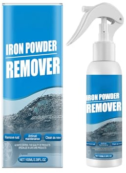 Iron Powder Remover Spray, 100ml, Rust and Stain Cleaner for Car Wheels with Citric Acid, Anti-Rust Protection