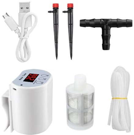 Fukamou Arrosage Automatique Pour D'Intérieur, Système d'Arrosage Autonome pour en Pot, Aide Intelligente Pour D'appartement Sur Terrasse Jardin Serre Et Parc