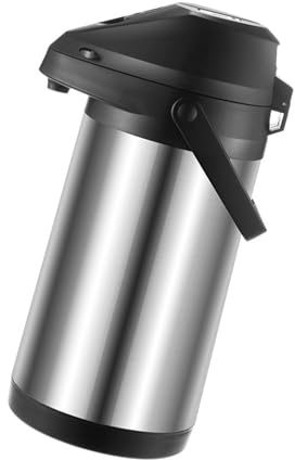 Dispenser di acqua calda a pulsante da 1900 ml a doppia parete isolato in acciaio antiruggine thermos a lungo termine ritenzione del calore portatile grande thermos per tè caffè
