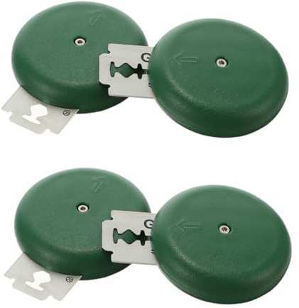 iplusmile Set 4 Pezzi Taglierina per Torte in Acciaio Resistente Affettatrice per Uso Domestico Lama per Taglio Pane Design Sicuro e Portatile per Cucina e Preparazione Dolci