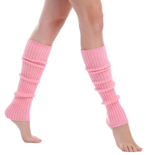 Leg Warmers, Women's Leg Warmers Ribbed Knit 80s Long Socks for Yoga, Party