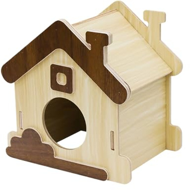 Habitat - Forniture per animali domestici divertenti in legno,Casa per roditori di legno Piccoli Habitat | per Coniglio Frettie Riccio Sugar Glider Glider Glider Indoor Arricchimento Gioco Sonno