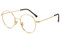 Cyxus lunette anti lumiere bleue pour hommes femmes bloquant les UV lunettes d'ordinateur lentille métal ultra léger lunettes
