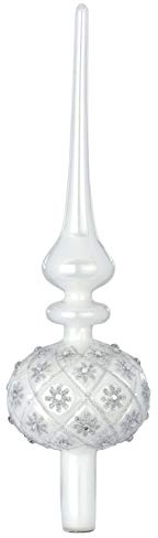 Magisk dekorerad julgrans topp Julgrans topp glas 31cm Julgran Julgrans