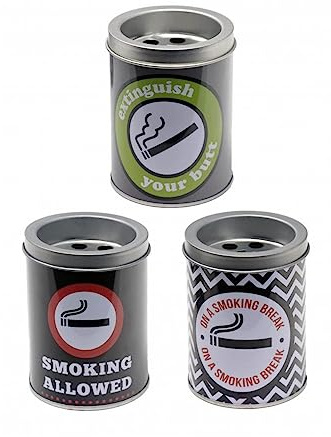 Hogar y Mas Ceniceros Originales Decoración 3X1, Diseño Trendy. Ideal para Fumadores.