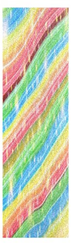 Regenbogen Marmor Himmel Kunst Skateboard Griffband Sandpapier Griptape Rutschfestes Blasenfrei Blatt 1 Stück Longboard Aufkleber Scooter 22,9 x 83,8 cm