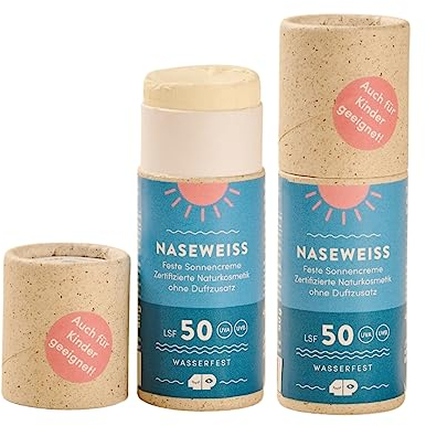 forpeople BIO Sonnencreme Stick LSF 50 · Wasserfeste Surf Sunscreen mit Zink · Mineralischer UV Filter · Für Kinder & Erwachsene · 100% natürlich · 2er Set
