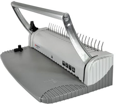Monolith 70812MB080 - Rilegatrice OB 08, rilegatrice in plastica con 21 Anelli, 150 Fogli, per Formati Fino a DIN A4