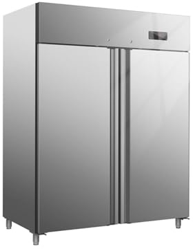 Armadio congelatore refrigerato in acciaio inox 2 ante 1400 lt -18-22°C