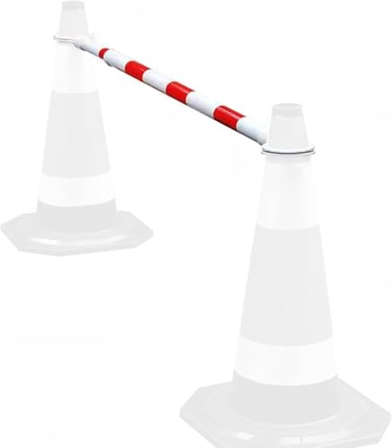 HGOuhK Conos de tráfico Cono de tráfico telescópico, Poste de Barricada de plástico for Control de multitudes for Advertencia/Advertencia