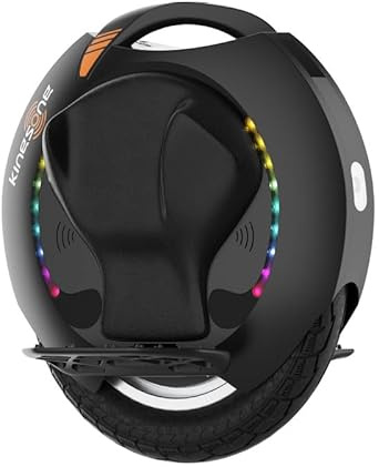Monociclo elettrico Kingsong KS-16S Pro 840 Wh, per adulti, nera, motore da 1200 W, autonomia fino a 75 km, velocità massima limitata a 25 km/h, pneumatico gonfiabile da 16”, altoparlante e Bluetooth