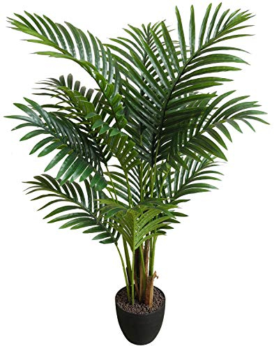 Seidenblumen Roß Hawaiipalme 90cm DA künstliche Zimmerpalme Palmen Kunstpalmen Kunstpflanzen Dekopalme
