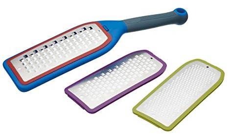 KitchenCraft Colourworks Rallador de Queso 3 en 1, Plástico