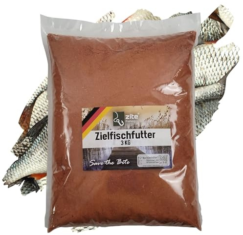 Rödfiske, röda ögon, målfiskfoder, färdig blandning – mycket attraktivt basfoder – 3 kg fiskemat, molnbildande – hög lockande effekt och bra bindande