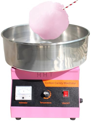 guoyjmm Macchina per Zucchero Filato Commerciale da 1000 W,Macchina per Zucchero Filato Professionale Cotton Candy Maker,per Festa Carnevale Evento Esterno