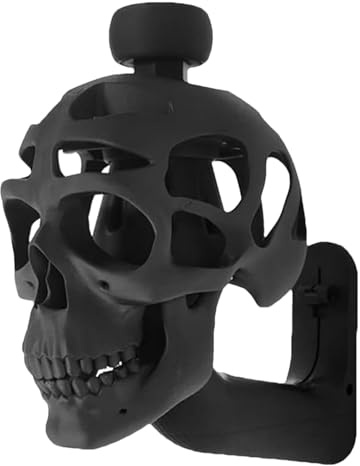 Cintre pour casque de sécurité, support mural pour casque de sécurité,Support mural design crâne pour casque - Support mural décoratif élégant, support de casque multifonctionnel pour gants, sacs,