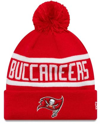 New Era Tampa Bay Buccaneers NFL Mütze Bommel Wintermütze Beanie American Football rot - One-Size