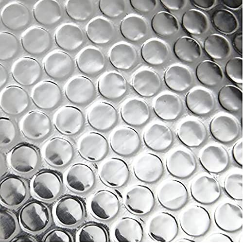 Aluminium Vapour Barrier Waterproof Foil Membrane Bubble Insulation 4mm Heat Reflective for Attic Garage Shed Hutch Kennel Campervan Greenhouse Save Energy Size: 1m*15m