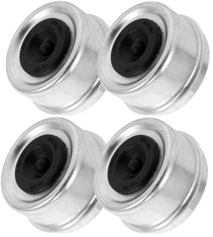 PRETYZOOM 4 Teiliges Anhängerzubehör Radlager Anhängerlagerfett Anhängerteile Anhängerlager Anhängerachsenfettkappen Für Anhängernaben Achslagerkappenöl Achsradkappensatz Aus Metall