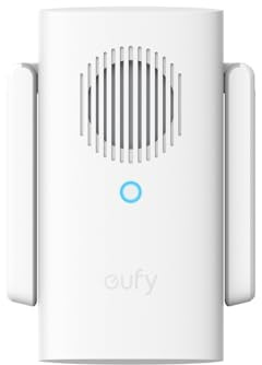 eufy WLAN Repeater, Dual-Band 2,4GHz & 5GHz, Reichweitenverstärker für eufy WLAN Kameras und Türklingeln, Chime für eufy Türklingel E340/C30/C31, kompatibel mit eufy Geräten, einfache Installation