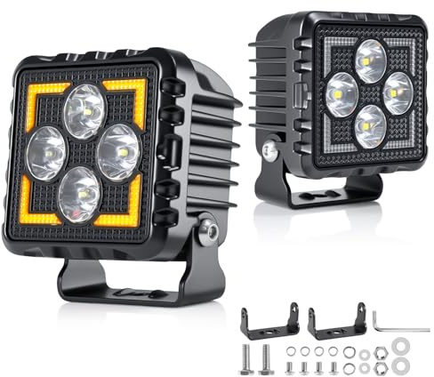 antom 2 Pezzi Fari LED 28000 Lumen 3000K/6500K Fari Aggiuntivi 12V 24V IP68 Con Chip LED Di Alta Qualità Per SUV, UTV, Escavatori, Trattori, ATV Fuoristrada.