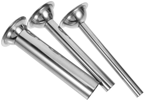 FIXOSHEE 3 Piezas Tubos para Embutir Salchichas Inoxidable Kit para Rellenar Embutidos Compatible con Máquinas de Carne Duradero y Fácil de Limpiar