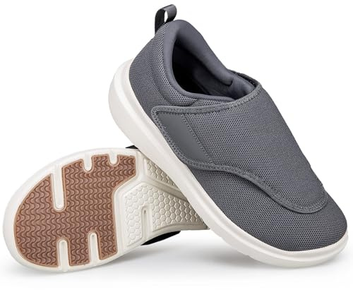 Kinengxi Chaussures Diabétiques Hommes Femmes Réglables Orthopédique Chaussons de Marche Rééducation Personnes Âgées Soulagement De La Douleur Au Pied