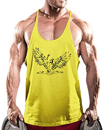 Herr Workout ärmlös muskel t-shirt tank tops skjortor bomull