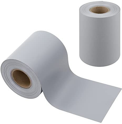 [en.casa] Cinta Ocultación Valla Jesteburg Rollo de Lámina para Valla Resistente a Rayos UVA para Balcón Terraza Fácil de Instalar PVC 19x35m / 6,65 m² - Gris Claro