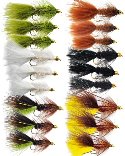 The Fly Crate, Woolly för flugfiske öring – sortiment streamer flugor