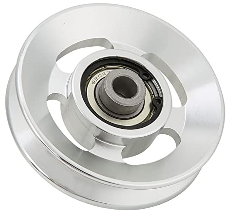 Yosoo Health Gear Rueda de Polea de Rodamiento, Polea de Fitness de Aleación de Aluminio, Polea de Gimnasio Accesorios de Gimnasio en Casa Accesorio de Entrenamiento de Fuerza (90 mm de diámetro)