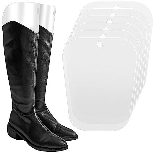 Cozlly 6 Pack Boot Shaper Form Inserts, Boots Support Reusable, Boot Stand Up Inserts, Plastic Boot Fillers, Boot Support for Women and Men, Boot Shapers for Preventing Bending and Creasing, 10 inch